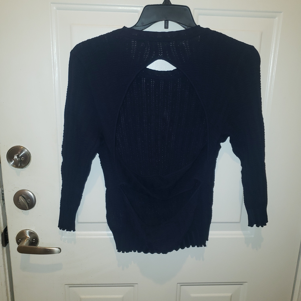 Rachel Roy Navy Sweater.